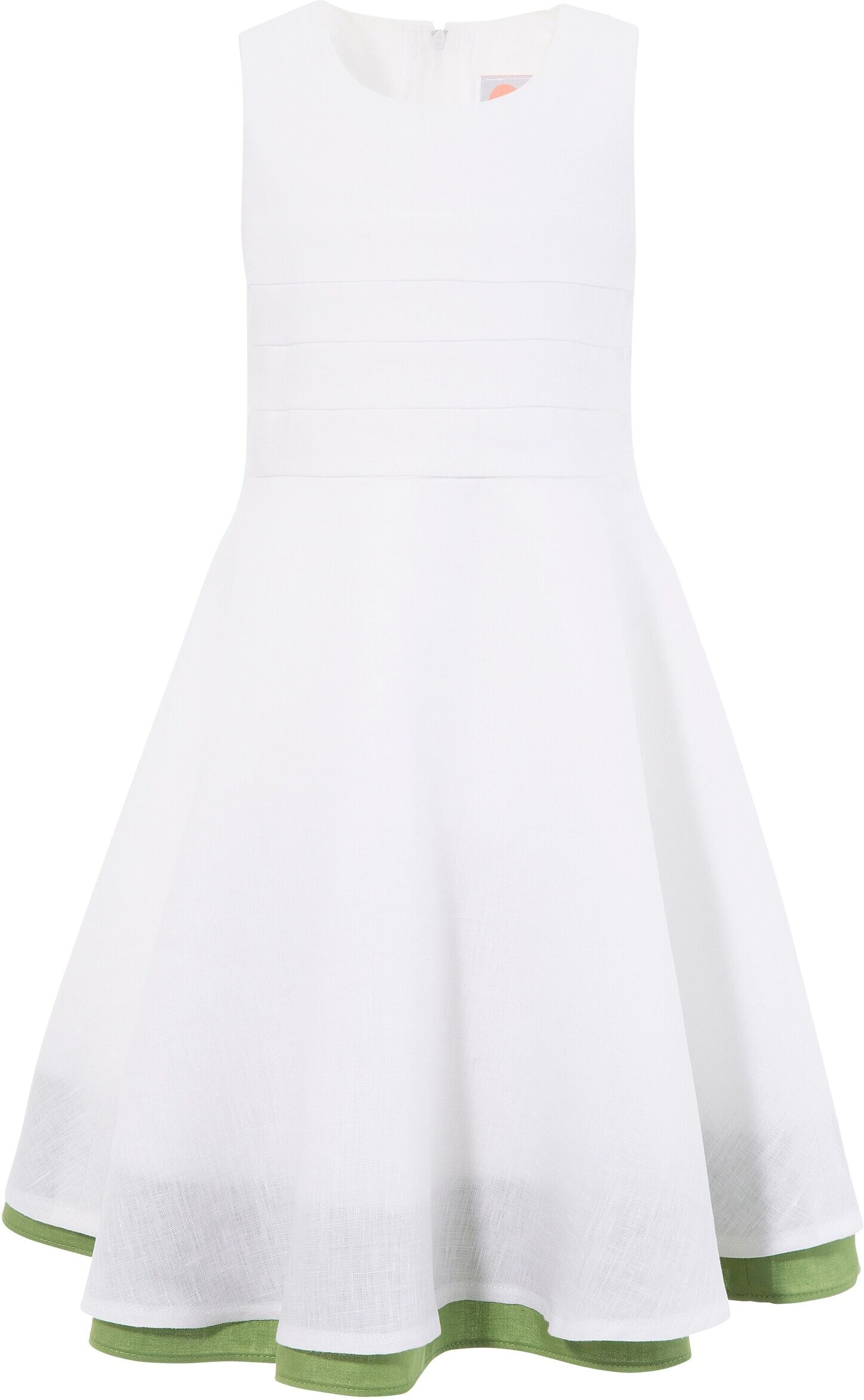 Turi Landhaus   Trachtenkleid, Kinder, mit gefaltetem Oberteil weiss  110 116 122 128 134 140 146 152 158 164