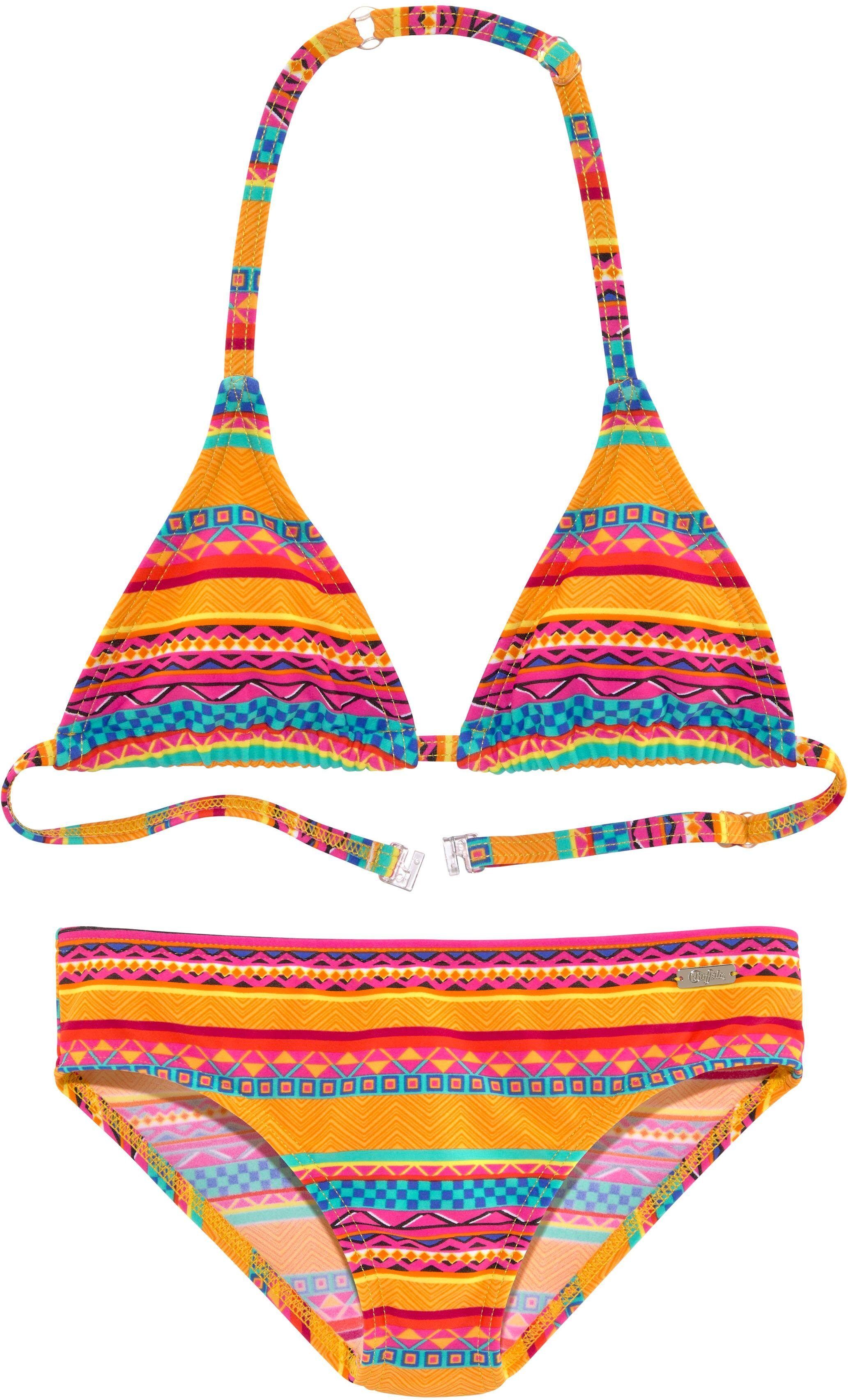 Buffalo Triangel-Bikini »Lux Kids«, mit abstraktem Druck gelb  122/128 134/140 146/152 158/164 170/176