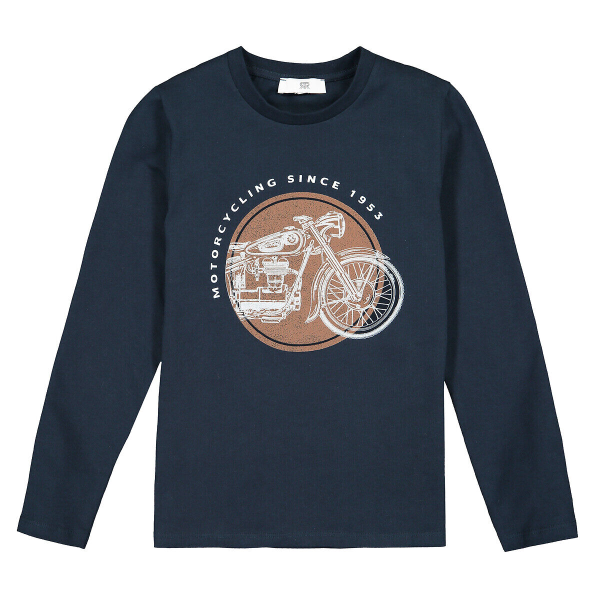 LA REDOUTE COLLECTIONS Shirt mit Aufdruck, 3-12 Jahre BLAU