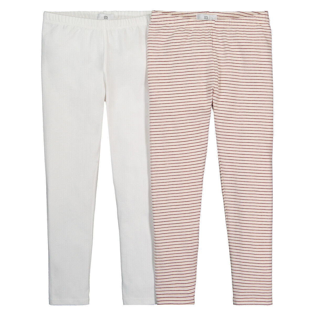 LA REDOUTE COLLECTIONS 2er-Pack Leggings, Bio-Baumwolle, 3-12 Jahre ROSA
