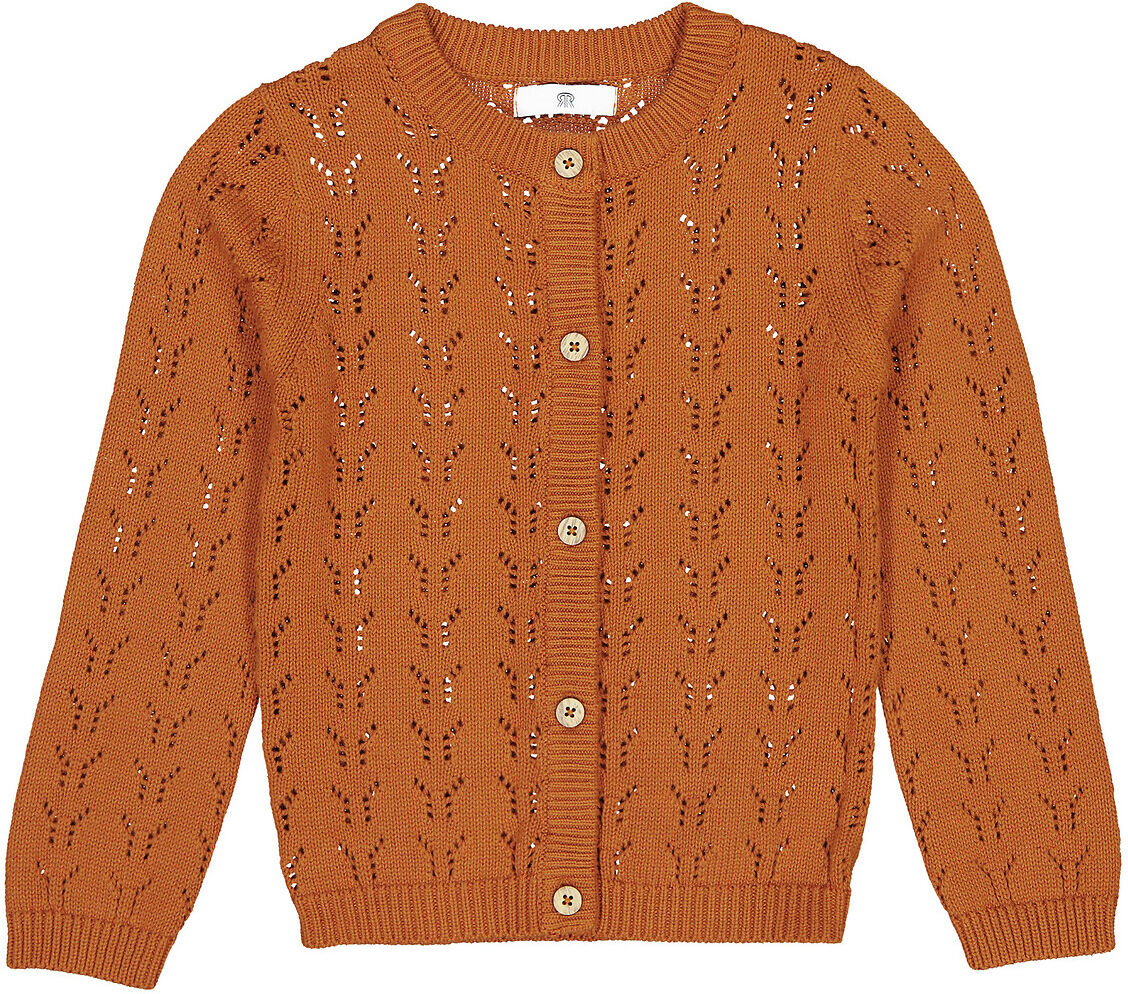 LA REDOUTE COLLECTIONS Strickjacke mit Knöpfen, Lochmuster, 3-12 Jahre WEISS