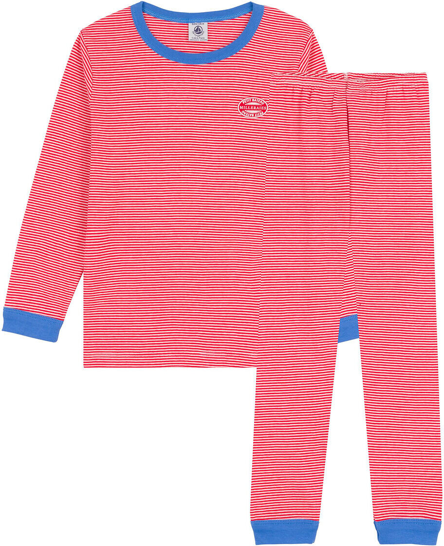 PETIT BATEAU 2-teiliger Pyjama, 3-12 Jahre BLAU;ROT