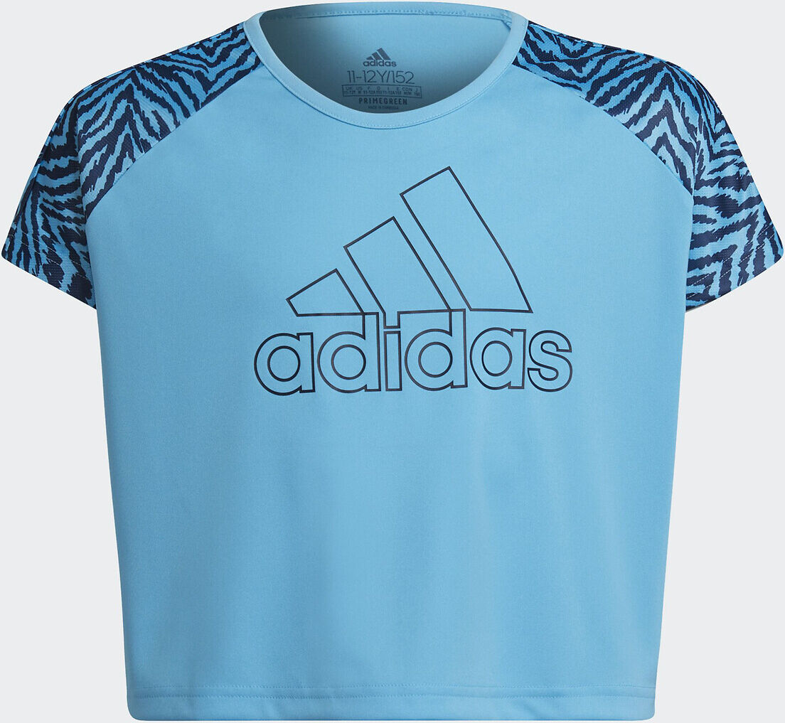 Adidas Kurzes T-Shirt, 7-15 Jahre BLAU