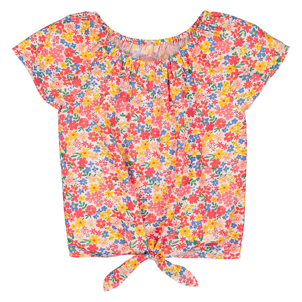 LA REDOUTE COLLECTIONS Weich fliessende Bluse mit Blumenprint, 3-12 Jahre ROSA