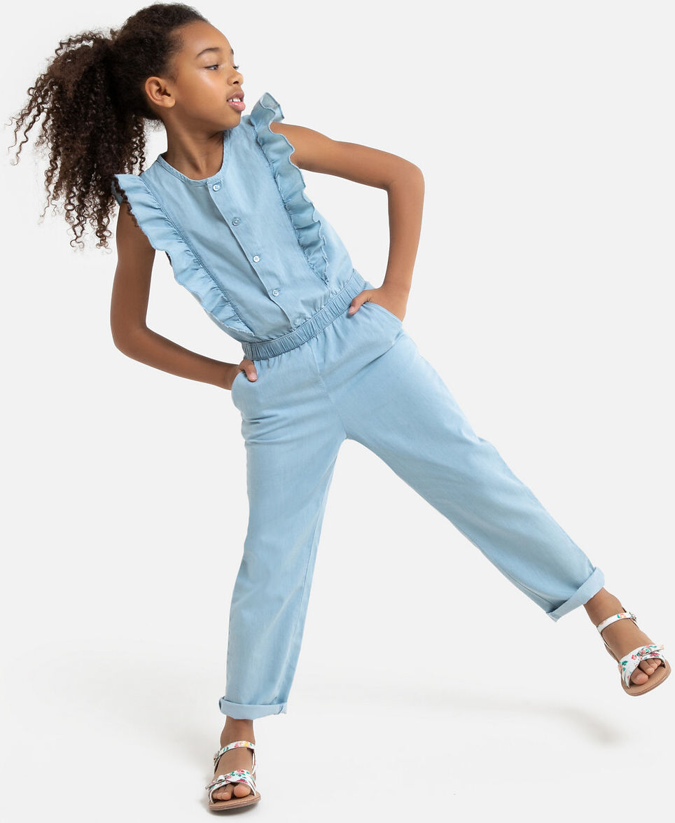 LA REDOUTE COLLECTIONS Jumpsuit aus leichtem Denim, 3-12 Jahre BLAU