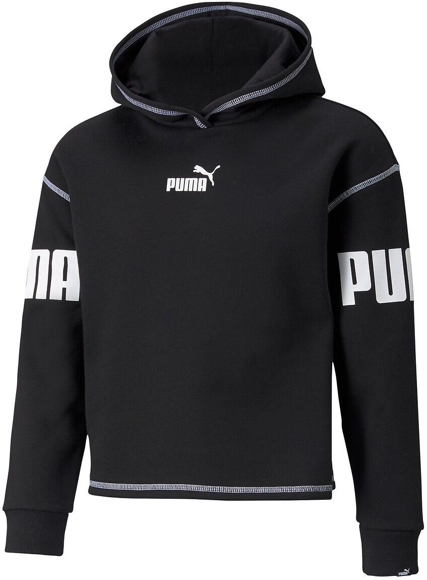 Puma Kurzes Sweatshirt mit Kapuze, 8-16 Jahre SCHWARZ