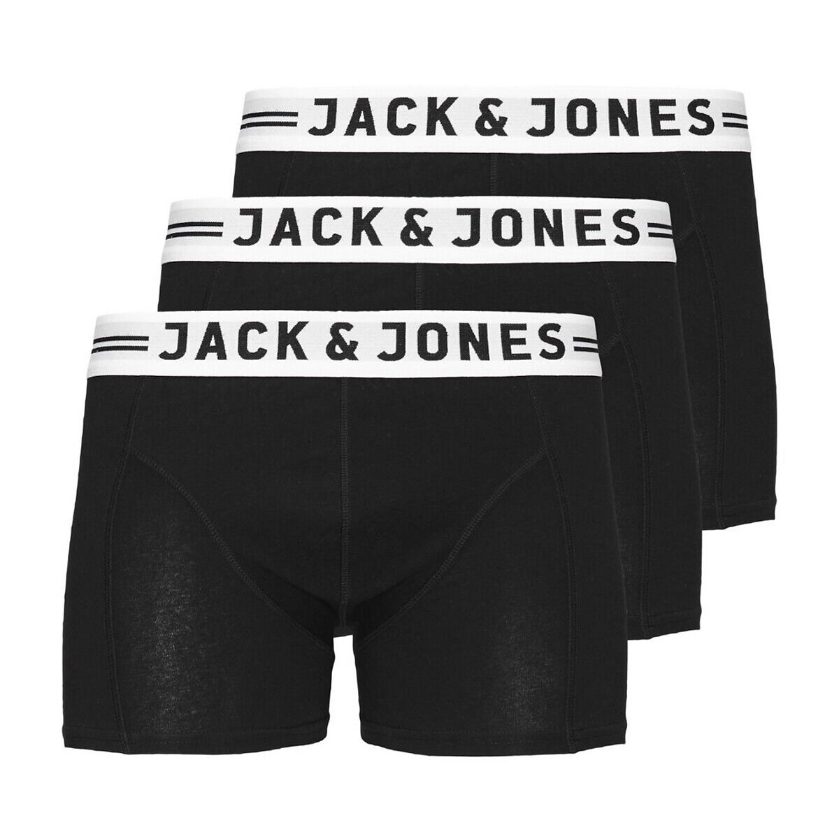 JACK & JONES JUNIOR 3er-Pack Boxer-Shorts, 10 - 16 Jahre SCHWARZ