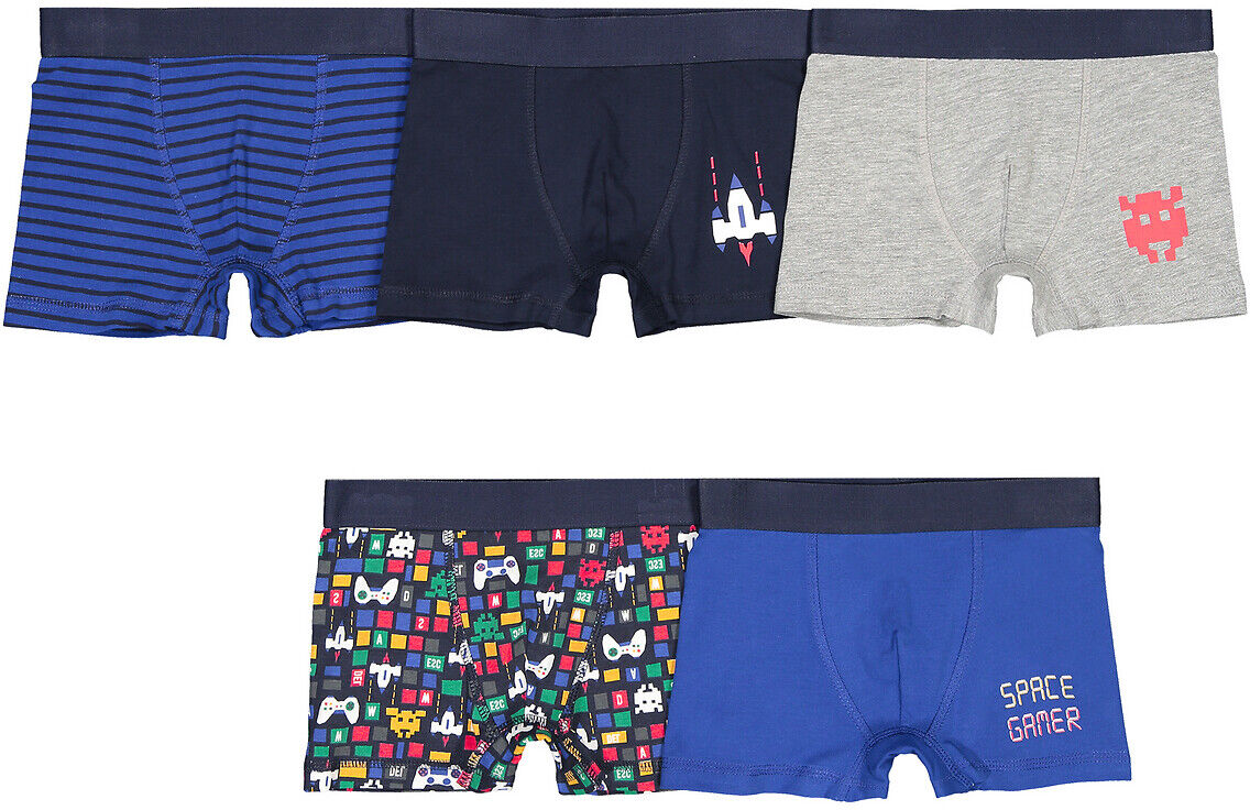 LA REDOUTE COLLECTIONS 5er-Pack Boxershorts, Bio-Baumwolle, 2-12 Jahre MEHRFARBIG