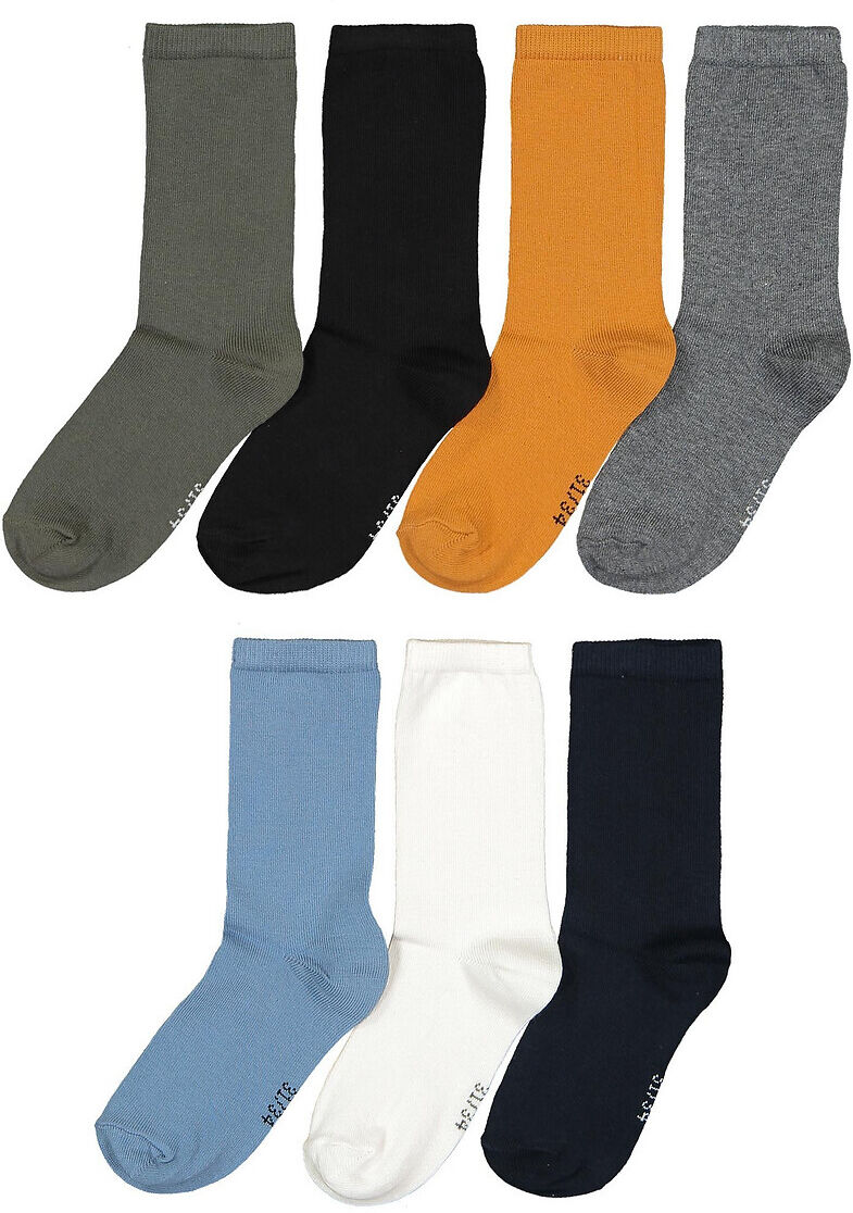 LA REDOUTE COLLECTIONS 7er-Pack Socken, unifarben, Gr. 23/26-39/42 MEHRFARBIG