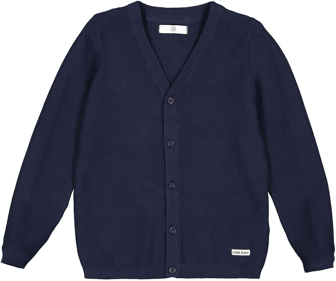 LA REDOUTE COLLECTIONS Geknöpfte Strickjacke, V-Ausschnitt, 3-14 Jahre BLAU