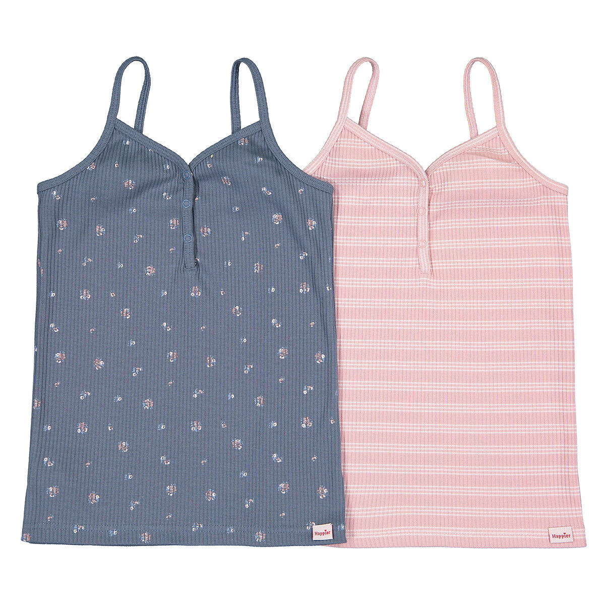 LA REDOUTE COLLECTIONS 2er-Pack Tops, 10-18 Jahre BLAU