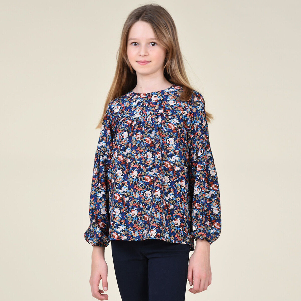 MINI MOLLY Bluse, runder Ausschnitt, florales Muster, 8 - 16 Jahre ANDERE