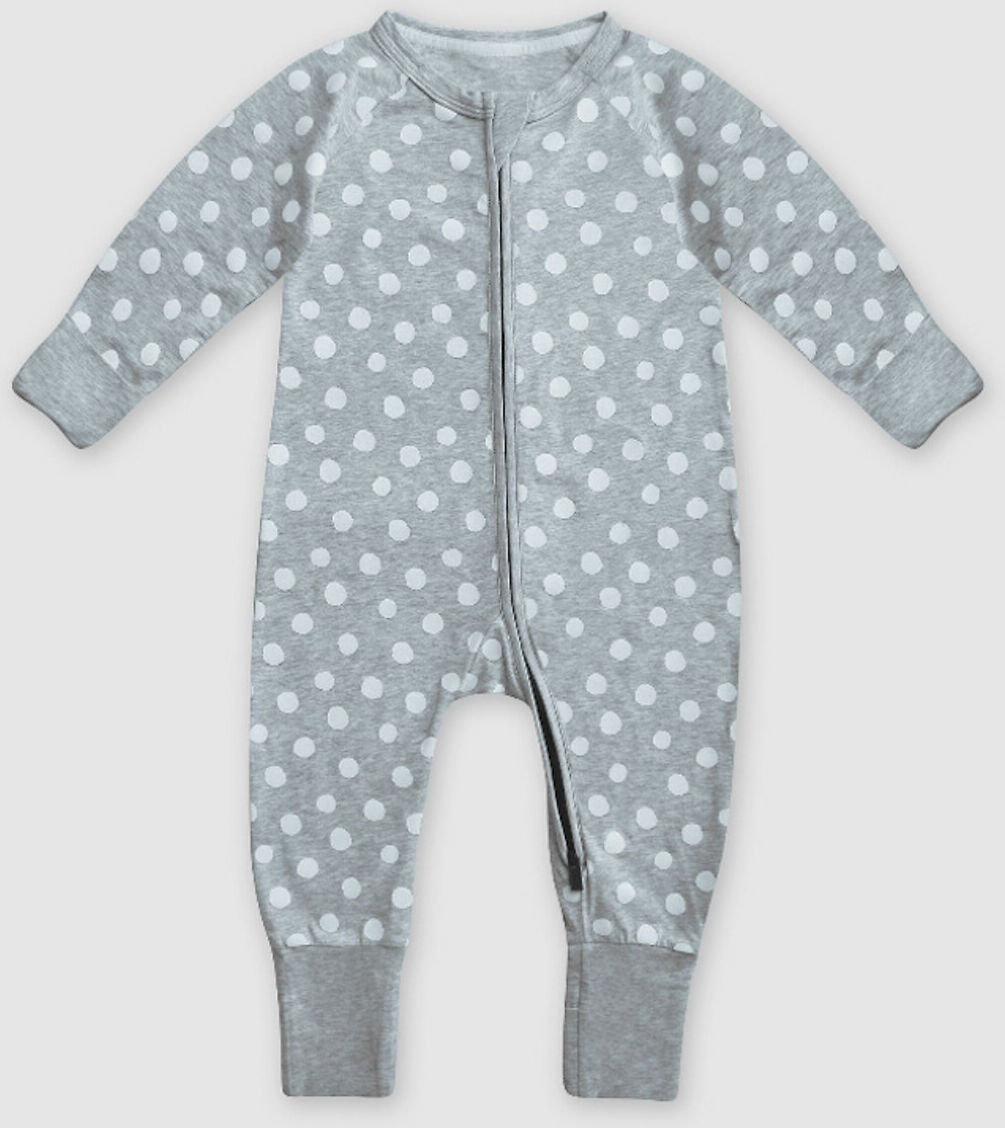 DIM BABY Pyjama mit Reissverschluss, 1 Monat-2 Jahre BLAU;ROSA;GRAU