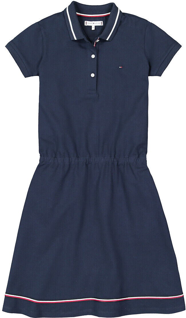 Tommy Hilfiger Kurzärmeliges Kleid, ausgestellte Form, 10-16 Jahre BLAU