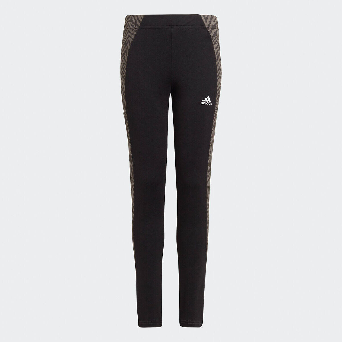 Adidas Leggings mit bedruckten Seitenstreifen, 7-15 Jahre SCHWARZ