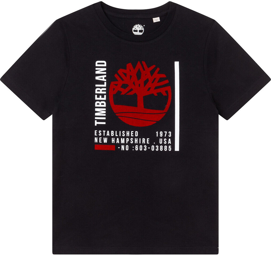 Timberland T-Shirt, 8-16 Jahre SCHWARZ