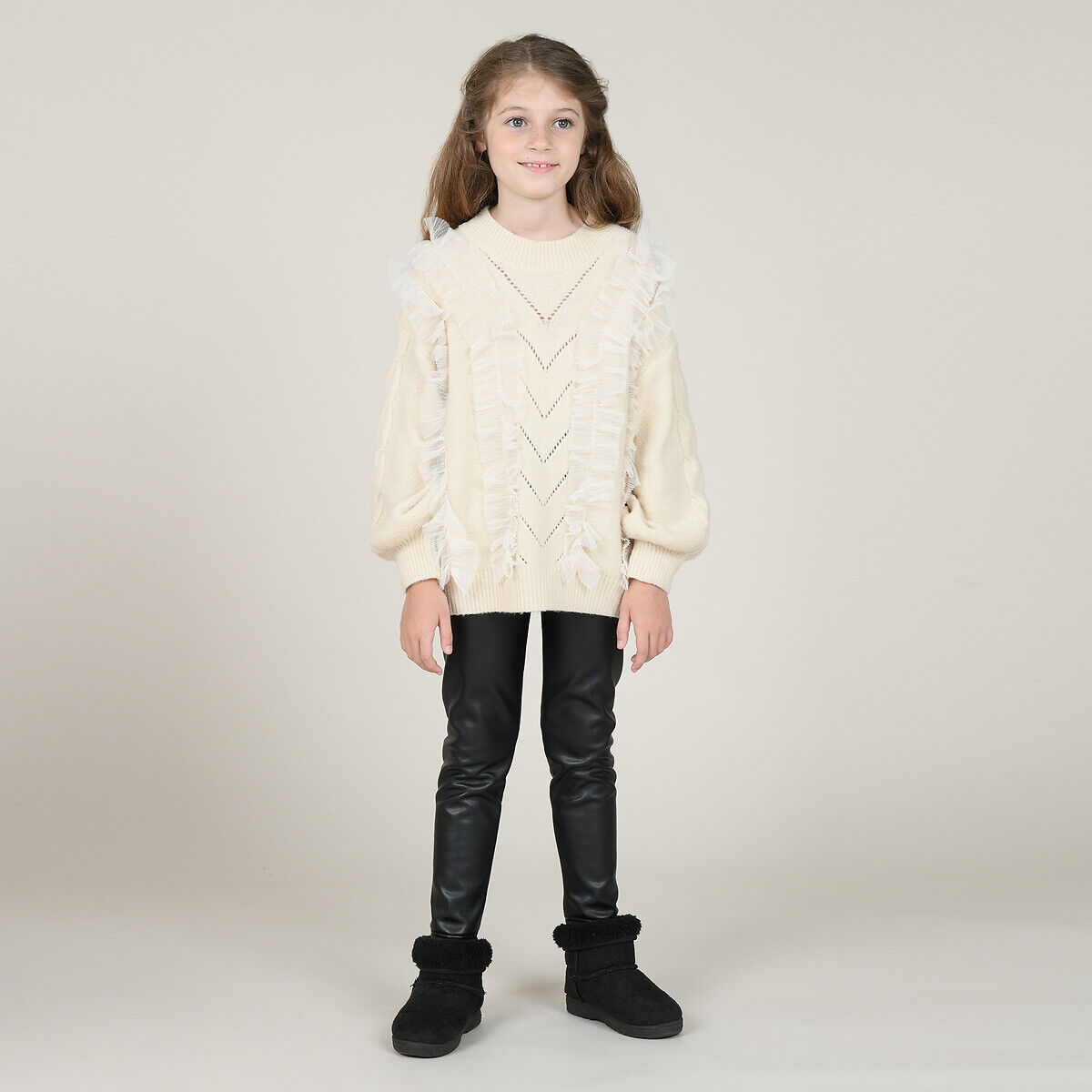 MINI MOLLY Pullover, 4-14 Jahre WEISS