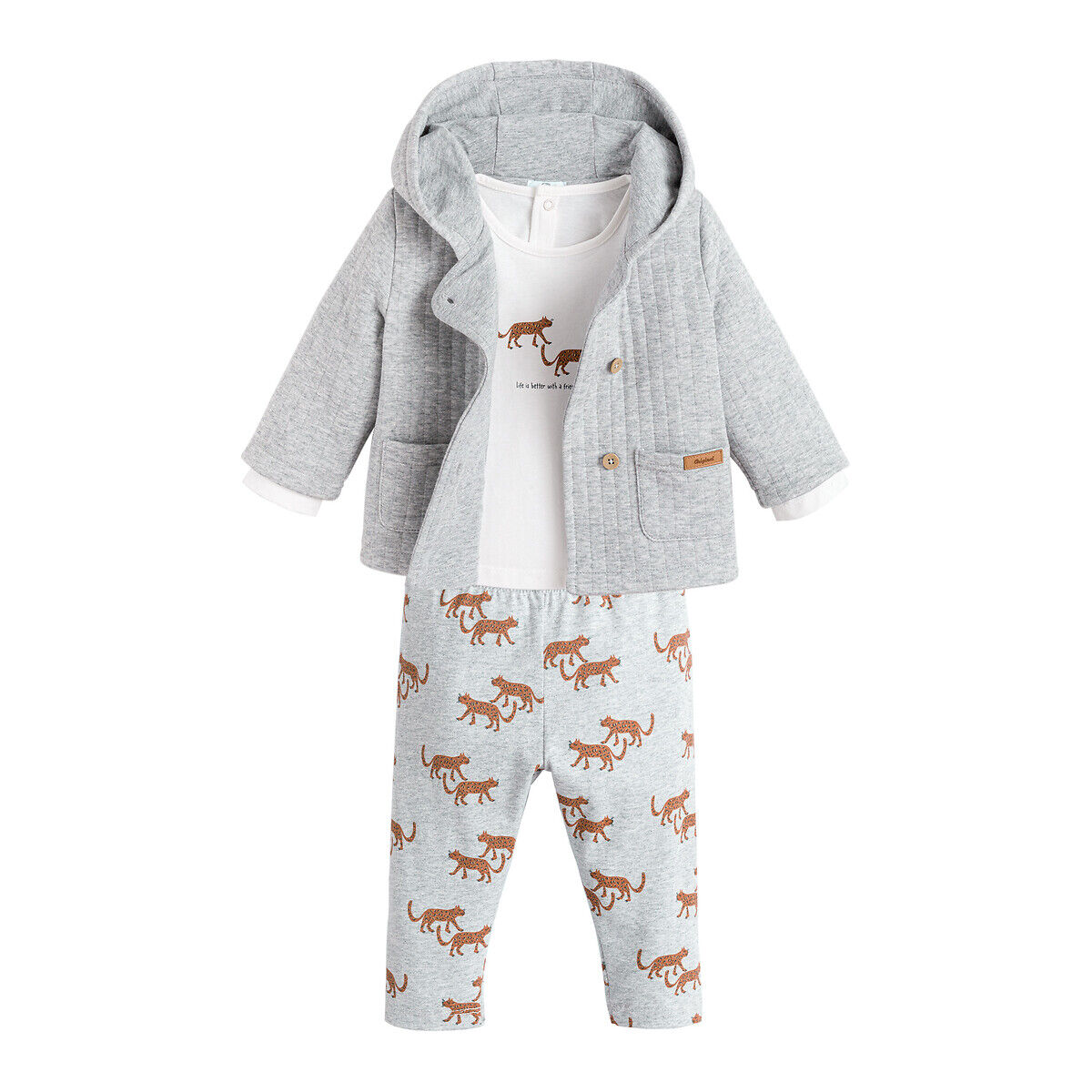 LA REDOUTE COLLECTIONS 3-teiliges Set BEIGE