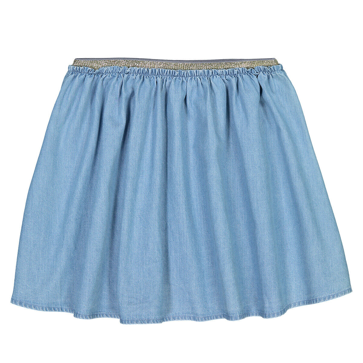 LA REDOUTE COLLECTIONS Rock aus Light Denim 3-12 Jahre BLAU