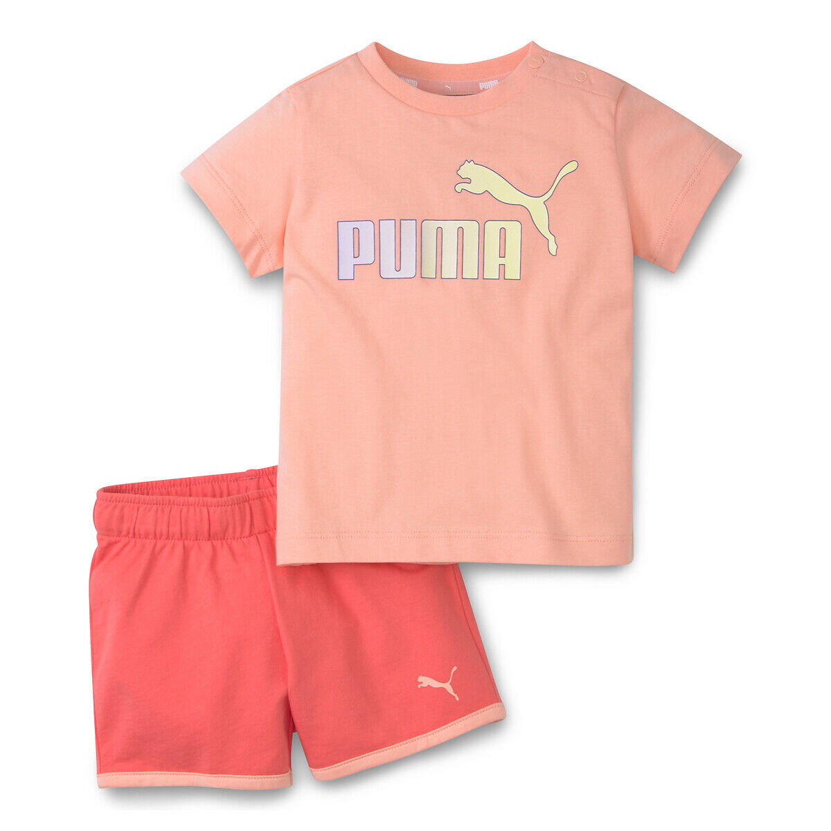 Puma Set aus T-Shirt und Shorts, 6 Monate - 3 Jahre ORANGE
