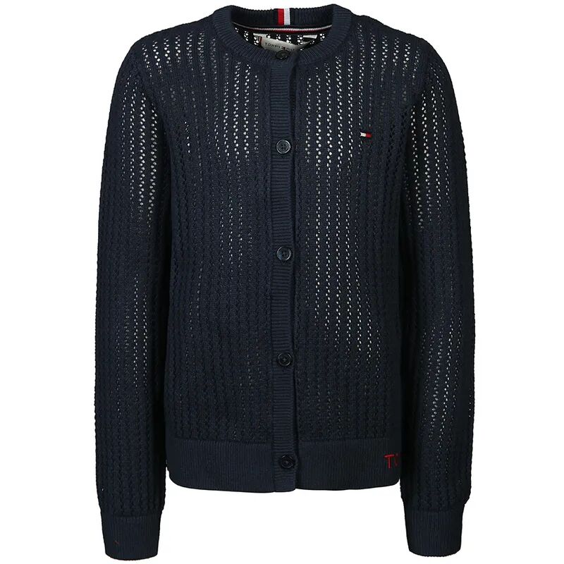 Tommy Hilfiger Cardigan ESSENTIAL POINTELLE in twilight navy