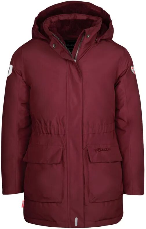 TROLLKIDS Daunenmantel GIRLS ALESUND in maroon red