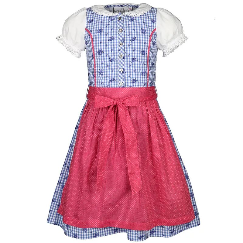 happy girls Dirndl MIAMAUS mit Schürze in blau/beere