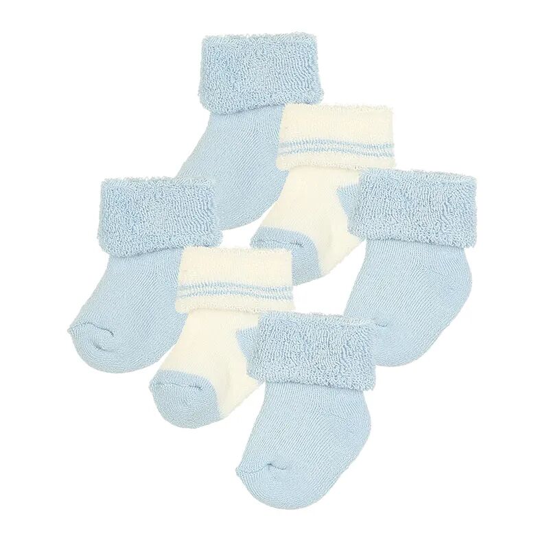 ewers Erstlings-Socken PLÜSCH 6er-Pack in blau/latte