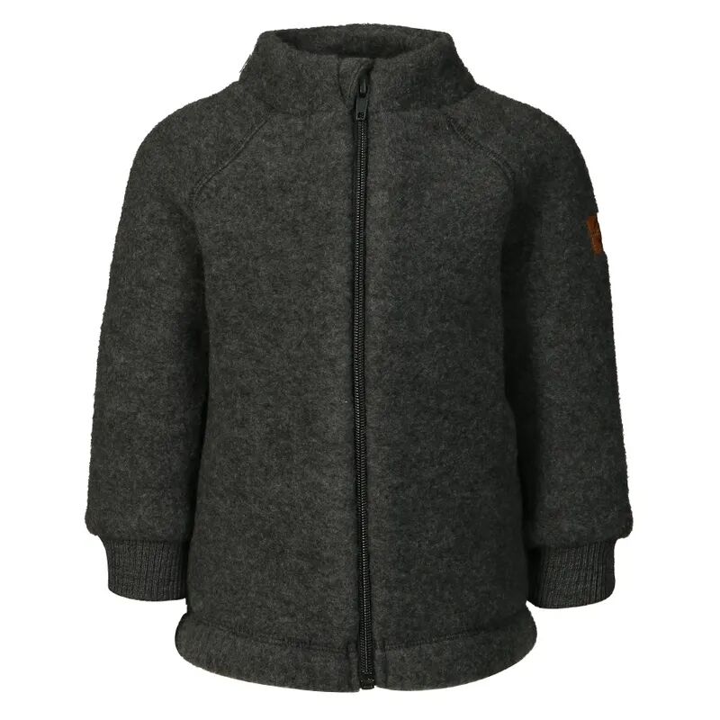 mikk-line Fleecejacke MERINO in grau melange