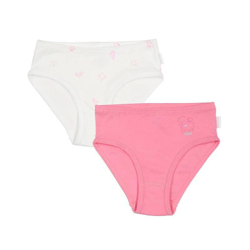 Schiesser Hüftslip CLASSICS – HUND 2er Pack in pink/weiß