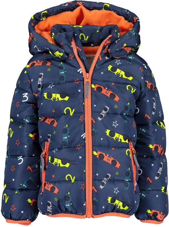 BLUE SEVEN Jacke HIGH SPEED – CARS AOP mit Kapuze in dunkelblau