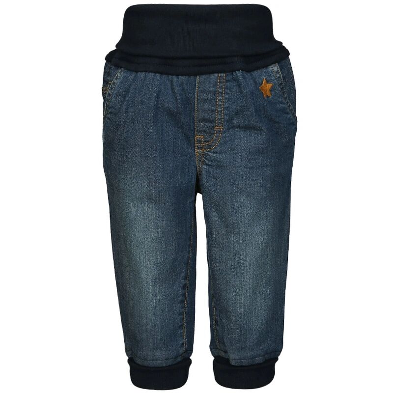 zoolaboo Jeans-Hose BASIC mit Ripp-Bündchen in middle blue
