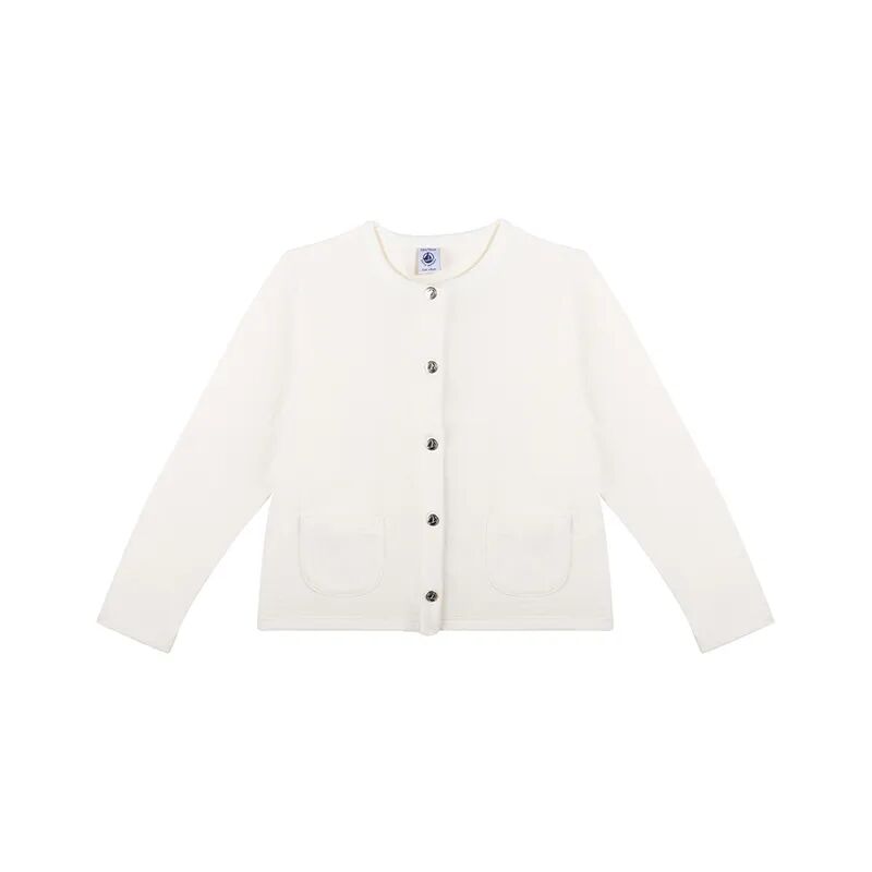 Petit Bateau Jersey-Cardigan BASIC in weiß