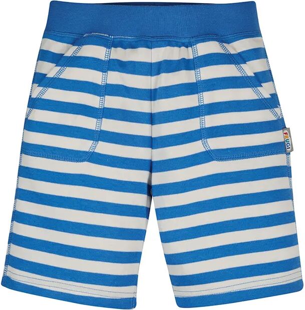 frugi Jersey-Shorts FAVOURITE – COBALT BLUE gestreift in blau/weiß