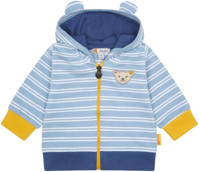 Steiff Kapuzen-Sweatjacke GÖSTA gestreift in chambray blue