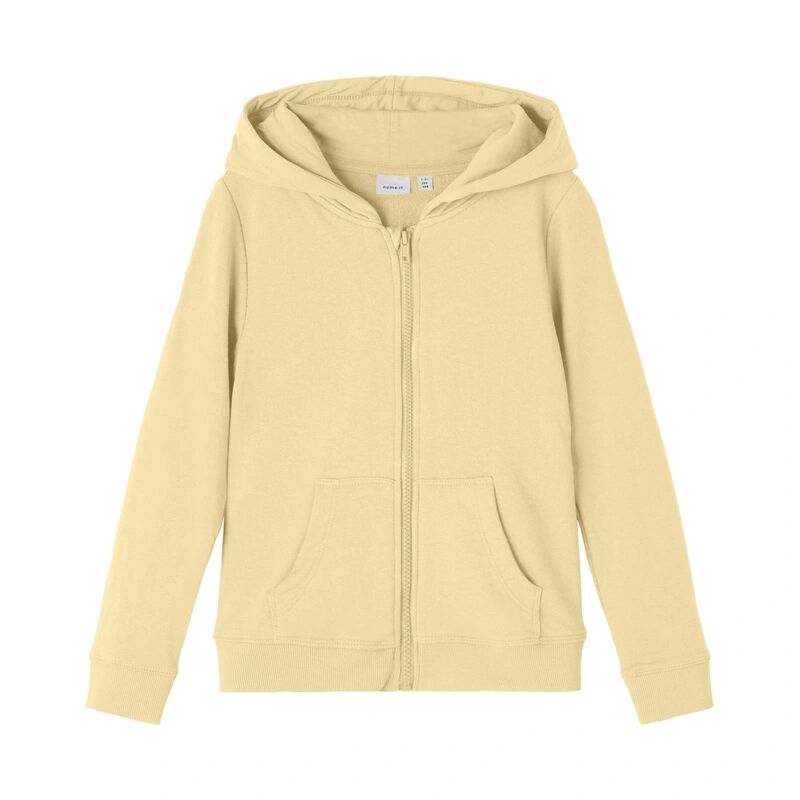 name it Kapuzen-Sweatjacke NKFNASWEAT in double cream