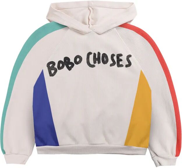 Bobo Choses Kapuzen-Sweatshirt COLOR BLOCK in offwhite