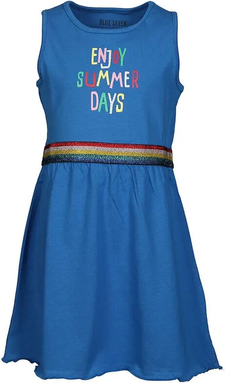 BLUE SEVEN Kleid ENJOY SUMMER mit Glitzerbund in blau