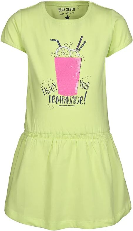 BLUE SEVEN Kleid LEMONADE mit Wendepailletten in limettengelb