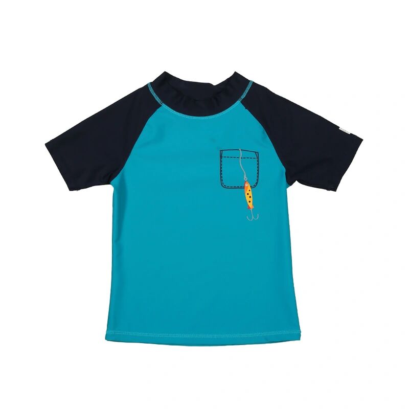 Color Kids Kurzarm-Badeshirt EJNAR in petrol