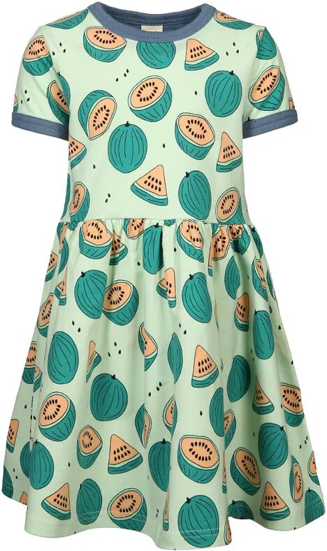 Maxomorra Kurzarm-Kleid WATERMELON in hellblau/bunt