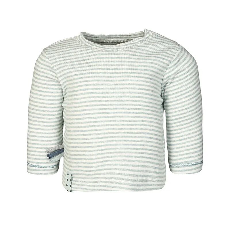 OrganicEra Langarm-Shirt KIRAZ gestreift in mint melange