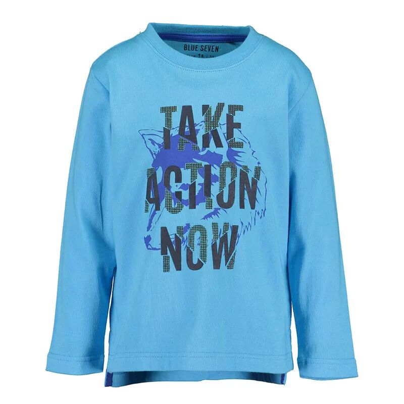 BLUE SEVEN Langarmshirt ARCTIC WOLVES – TAKE ACTION in türkis