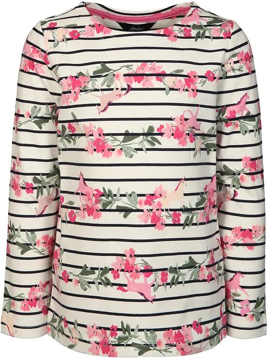 Tom Joule® Langarmshirt HARBOUR FLORAL STRIPES in weiß/rosa