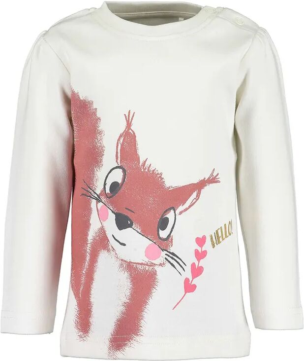 BLUE SEVEN Langarmshirt SQUIRREL – HELLO in offwhite