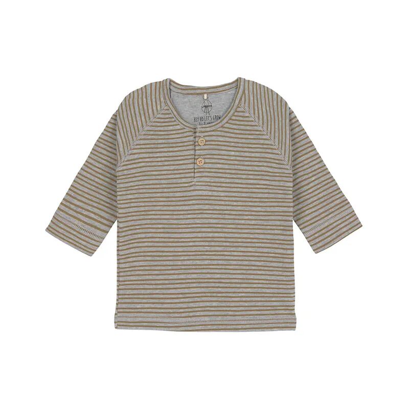 Lässig Langarmshirt STRIPED in grey melange