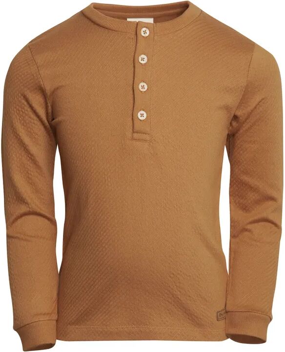 EN FANT Langarmshirt STRUCTURE in tobacco brown