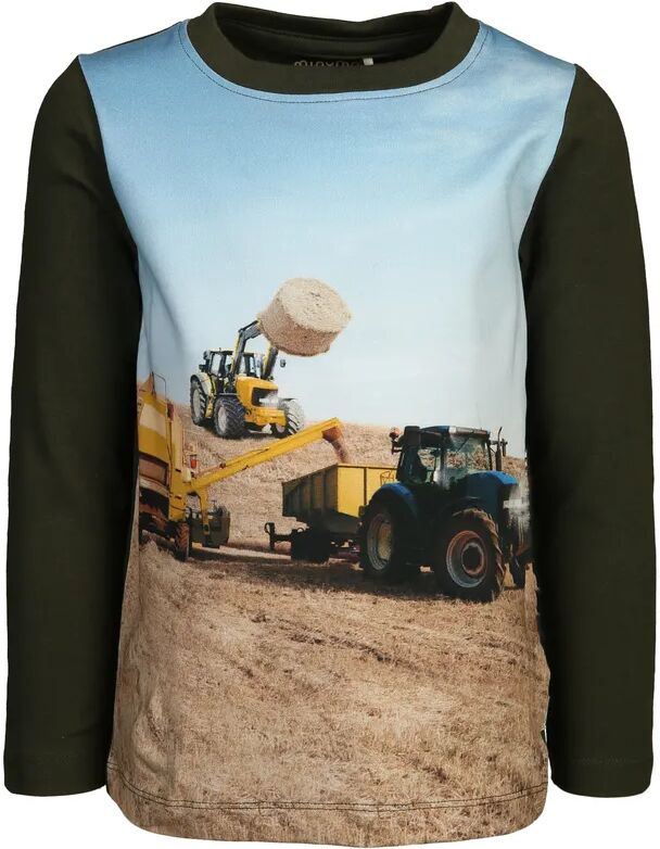 Minymo Langarmshirt TRAKTOR in forest night