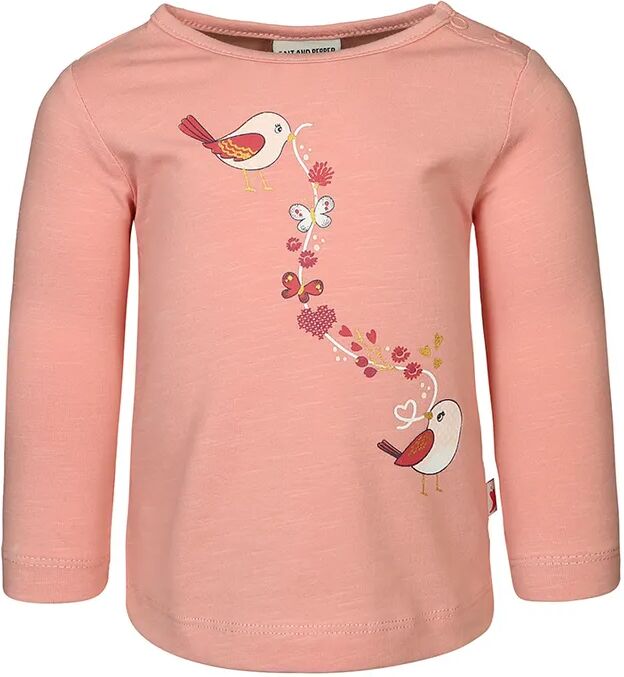 Salt & Pepper Langarmshirt VÖGELCHEN in blush rose