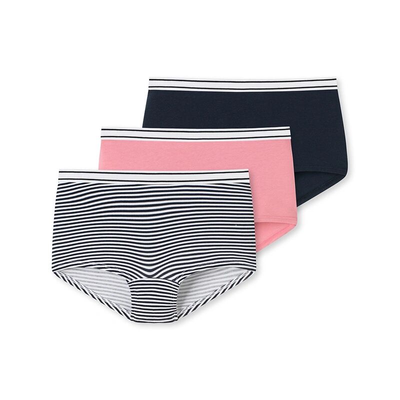 Schiesser Panty 95/5 3er Pack in navy/rose